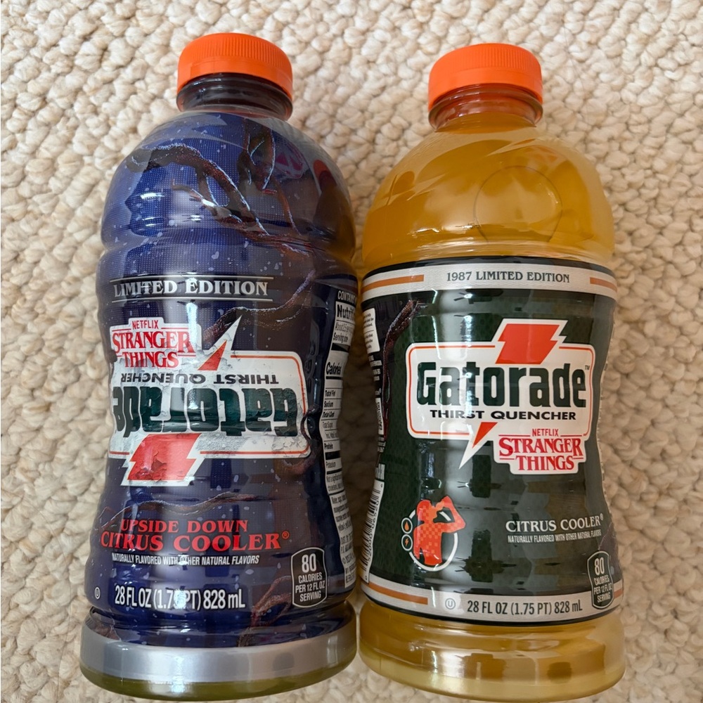 Stranger Things Gatorade  Limited Edition Citrus Cooler  Pack - Orange & Purple